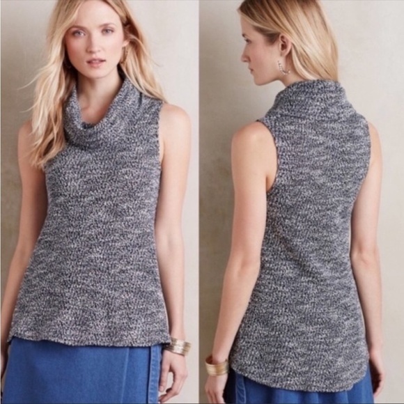 Anthropologie Dolan Cowl Neck Tunic Sweater Size Medium - Picture 2 of 14